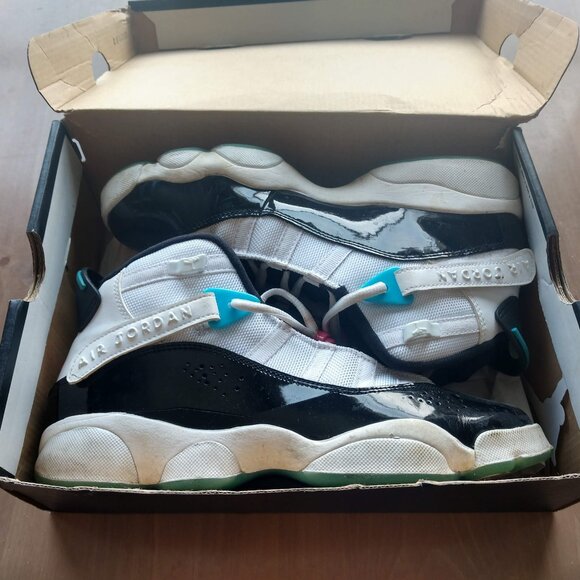 Nike Air Jordan 6 Rings South Beach Sneaker Size Youth 7Y CK0025-100 - Picture 1 of 6